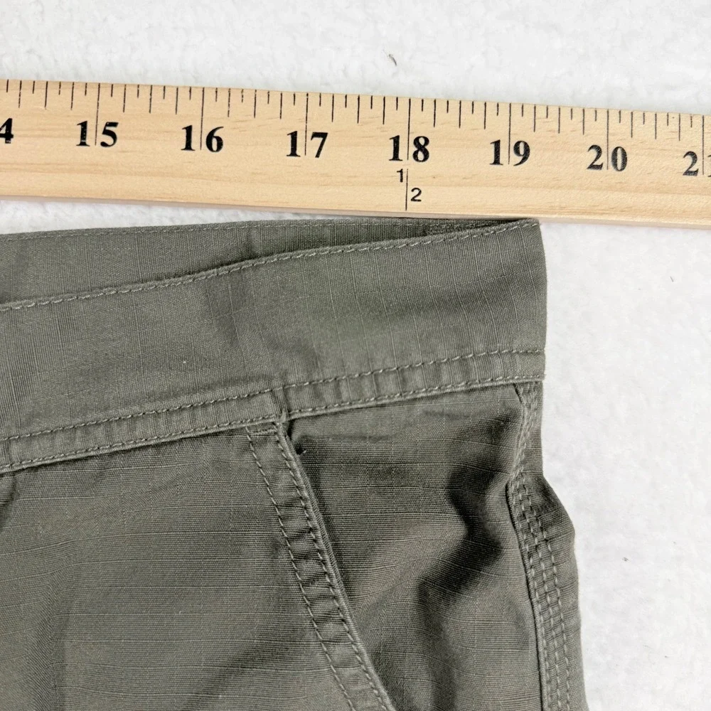 The North Face Cargo Shorts Mens 40 Olive Green Ripstop Hiking Outdoor‎ Utility